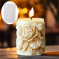 Silicone Mold Flower Lavender Gypsum Cylindrical Candle Making Liebe - Making Life Easier