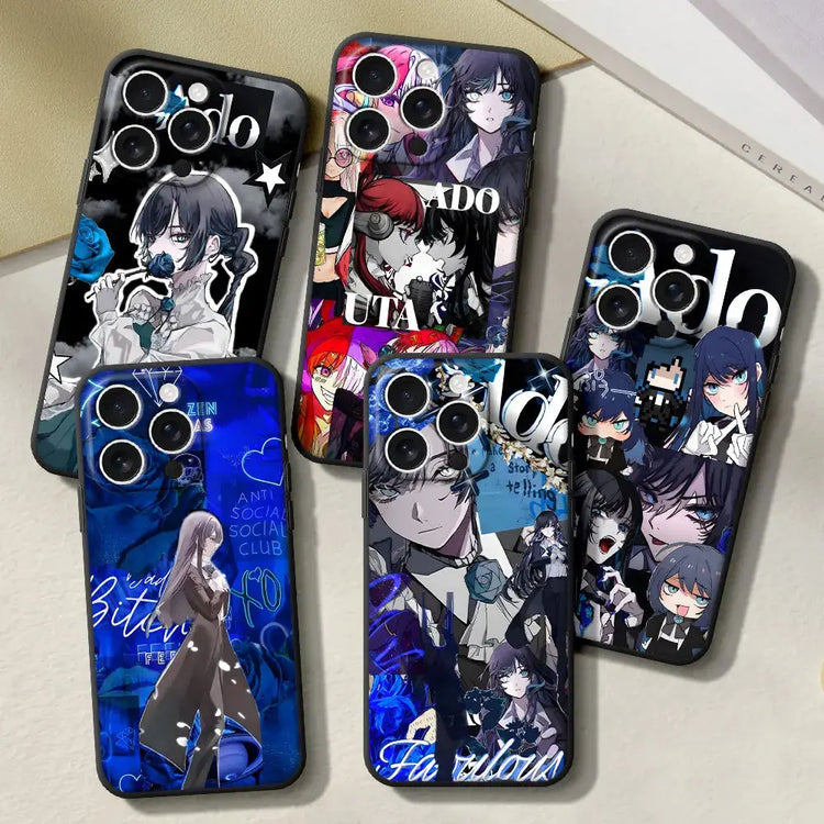 Ado Cantante Giapponese Caso per Xiaomi Poco C65 F5 X3 NFC X5 M6 M4 X4 M3 X2 F7 Pro Nero TPU Copertura Del Telefono Funda Capa - My Hashtag Shop