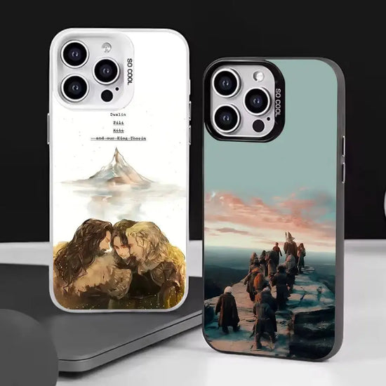 La custodia per telefono H-Hobbit Cool per IPhone 16 15 14 13 12 11 Pro Max Plus Cover posteriore antiurto color argento - My Hashtag Shop