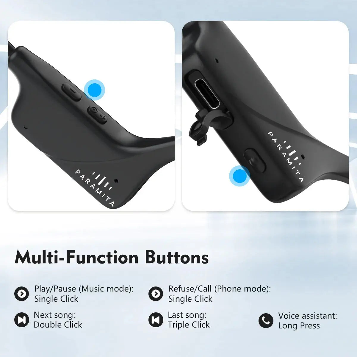 Cuffie Bluetooth a conduzione ossea reale Auricolari wireless IPX6 Cuffie impermeabili con microfono per allenamenti Guida Sport - My Hashtag Shop