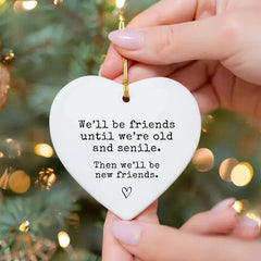 1 Piece gifts for best friends - Best Friend Gift - BFF Birthday Gift - Bestie Christmas Gift - Funny Gift - Christmas Ornament HASHTAG