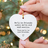 1 Piece gifts for best friends - Best Friend Gift - BFF Birthday Gift - Bestie Christmas Gift - Funny Gift - Christmas Ornament HASHTAG