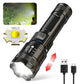Torce a LED ad alta potenza Torcia tattica da 2000LM con luce display Ricarica USB Lanterna con zoom di emergenza per pesca da campeggio - My Hashtag Shop