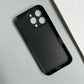Custodia per telefono opaca in silicone nero pieno di lusso per iPhone 17 Air 16 15 14 13 12 11 Pro Max 16 15 14 Plus Cover posteriore Custodia morbida in TPU - My Hashtag Shop