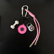 Sport Fitness Bag Pendant Mini Dumbbell Water Cup Keychain Camera Cell Phone Backpack Accessories for Men Women Fashion Y2K HASHTAG