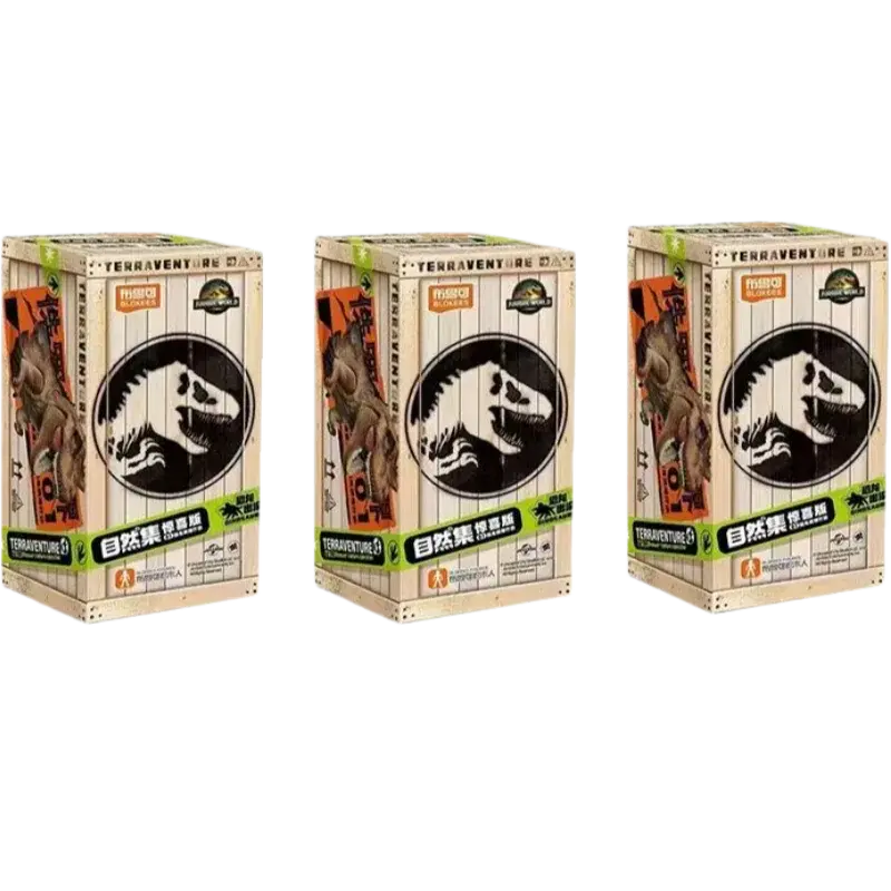 BLOKEES Building Block Man Set naturale -Jurassic Periodo Mondo Dinosauro Dinosauro Modello di assemblaggio Scatola cieca Giocattolo Regali per bambini - My Hashtag Shop