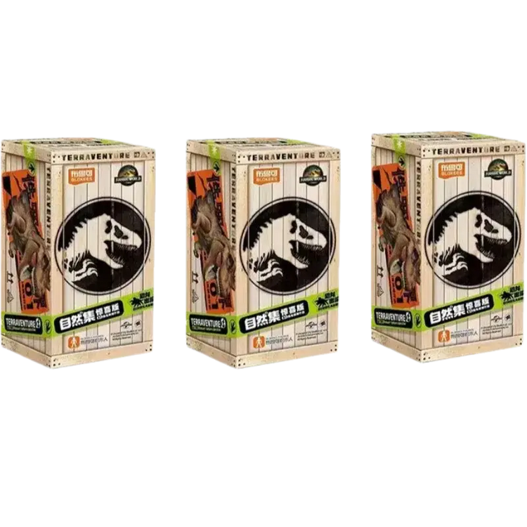 BLOKEES Building Block Man Set naturale -Jurassic Periodo Mondo Dinosauro Dinosauro Modello di assemblaggio Scatola cieca Giocattolo Regali per bambini - My Hashtag Shop