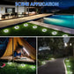 1/4/8 pezzi luci solari per esterni 8/20 LED disco lampada sotterranea faretto luce solare interrata per la decorazione del cortile del prato del giardino domestico