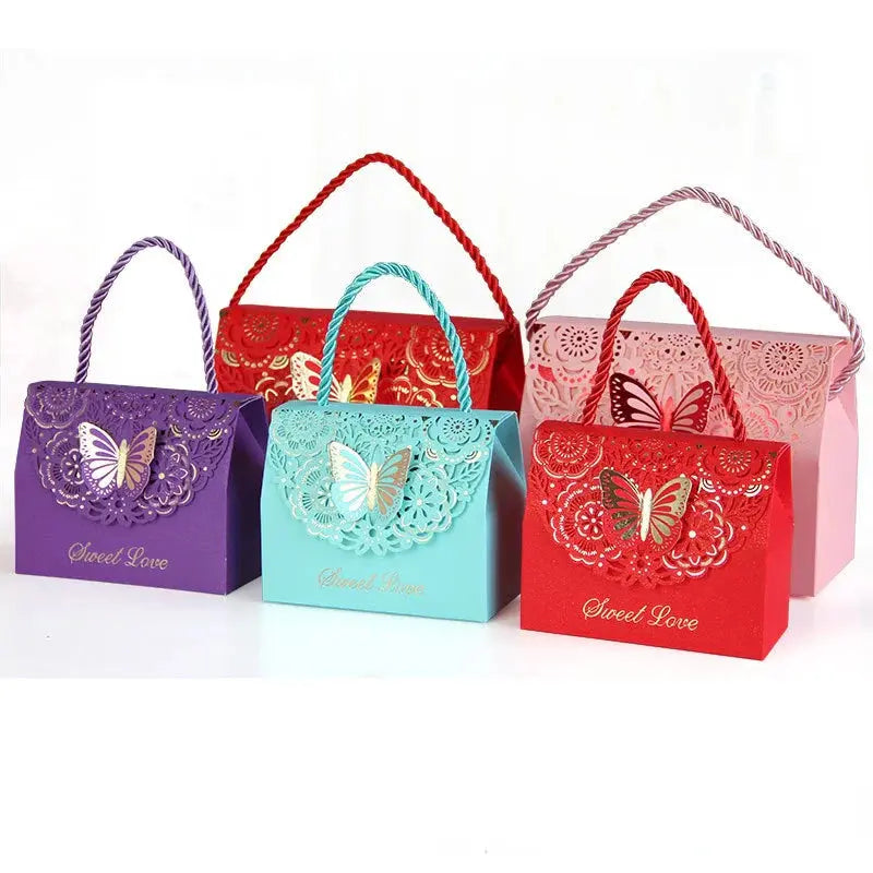 Butterfly Gift Packaging Box with Handle. - HASHTAG
