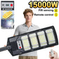 Lampada Solare da Esterno 15000W Ultra Potente Lampione Solare 320 °   Lampada da Giardino con Sensore IR per Illuminazione dal Tramonto all&