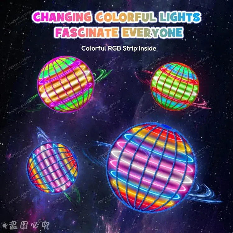 Palla volante Sospensione Colore LED Palla Boomerang automatica Tecnologia nera Palla magica Giocattoli volanti Giroscopico anti-gravità per bambini - My Hashtag Shop