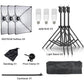 SH Kit di illuminazione Fotografia 50x70CM Softbox Sistema di illuminazione professionale con lampadine fotografiche E27 Attrezzatura per studio fotografico - My Hashtag Shop