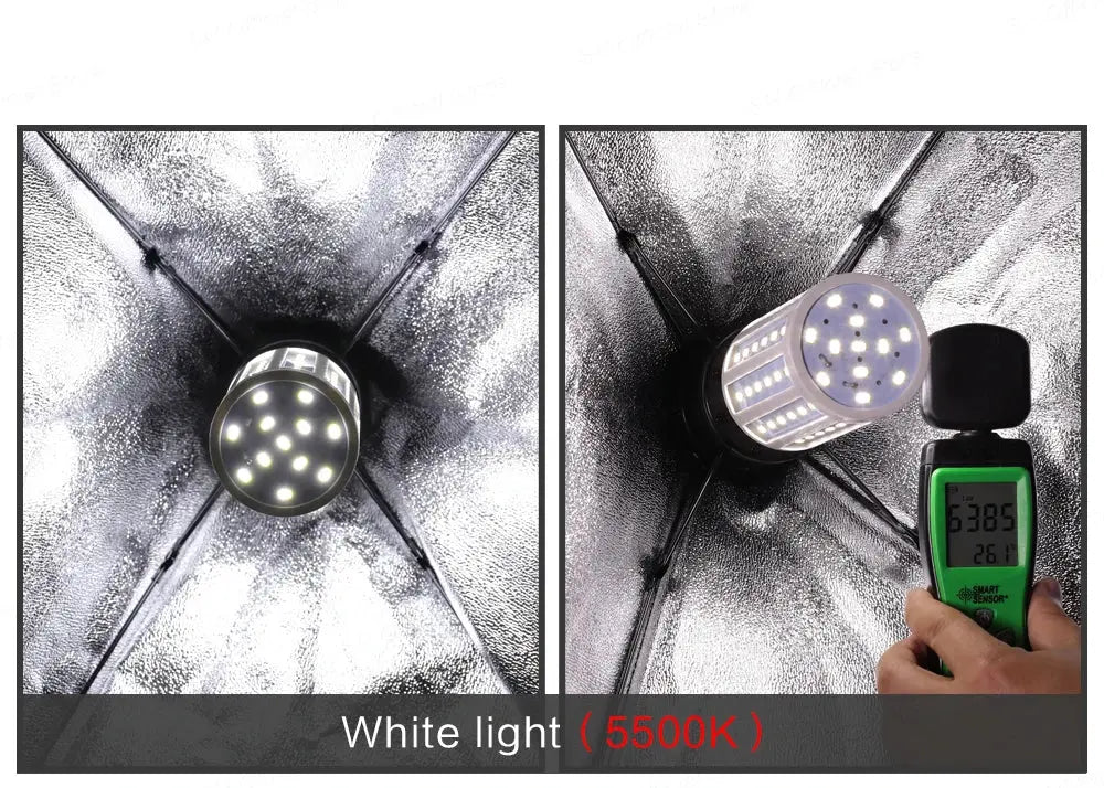 SH Kit di illuminazione Fotografia 50x70CM Softbox Sistema di illuminazione professionale con lampadine fotografiche E27 Attrezzatura per studio fotografico - My Hashtag Shop
