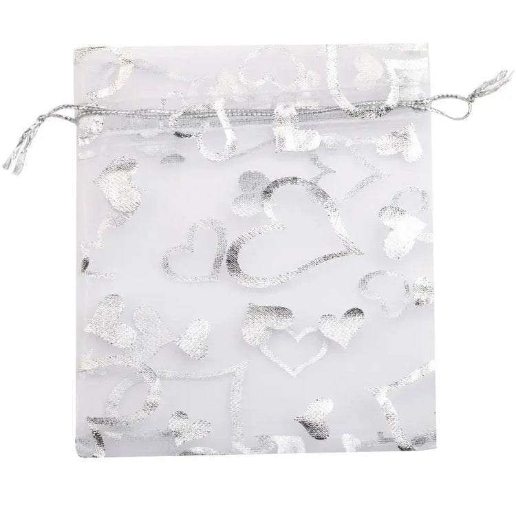 Love Heart Organza Pouches For Events 100 Pcs. Liebe - Making Life Easier