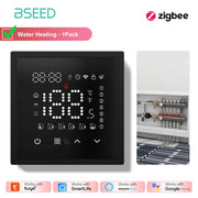 BSEED Zigbee Caldaia Elettrica/Acqua/Gas Riscaldamento a Pavimento Sensore Touch Termostati Intelligenti Tuya Vita Intelligente Alexa Controllo Telaio in Plastica HASHTAG