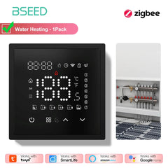 BSEED Zigbee Caldaia Elettrica/Acqua/Gas Riscaldamento a Pavimento Sensore Touch Termostati Intelligenti Tuya Vita Intelligente Alexa Controllo Telaio in Plastica HASHTAG