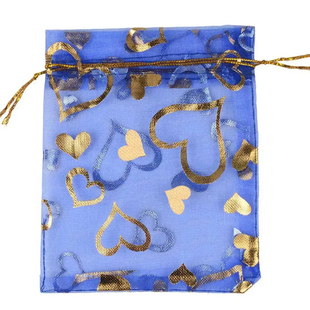 Love Heart Organza Pouches For Events 100 Pcs. Liebe - Making Life Easier