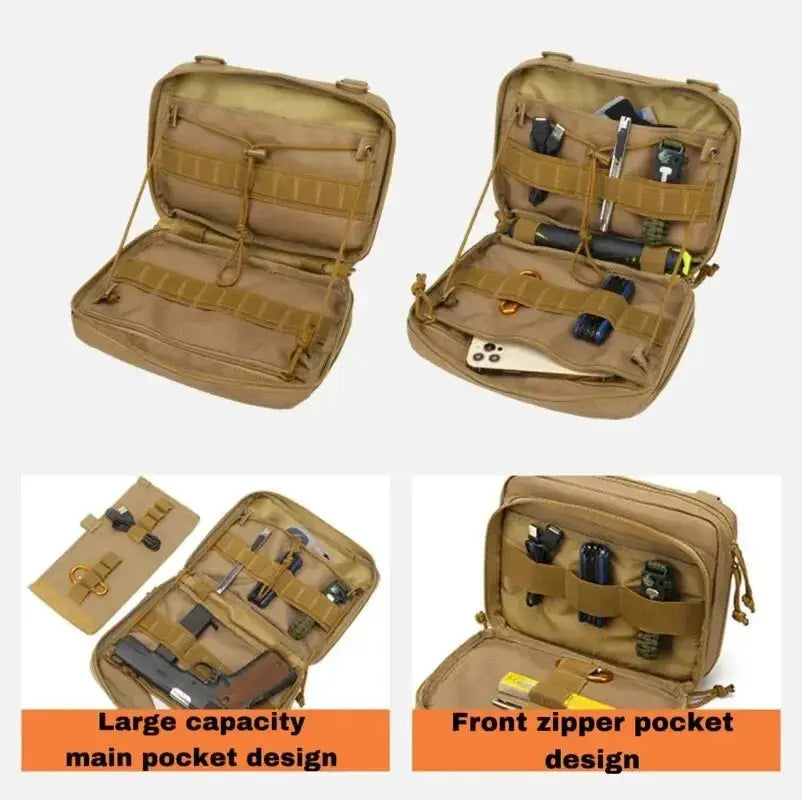 Borsa Tattica Multifunzionale per Trekking, Campeggio, Escursionismo, Viaggi, Arrampicata, Pesca, Grande Capacità, Borsa Molle per Attività all&