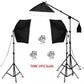 SH Kit di illuminazione Fotografia 50x70CM Softbox Sistema di illuminazione professionale con lampadine fotografiche E27 Attrezzatura per studio fotografico - My Hashtag Shop