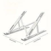 Portable Laptop Stand  Foldable ABS Material, Adjustable Desktop Height, Heat Dissipation, Laptop Stand, Storage Rack laptop arm HASHTAG