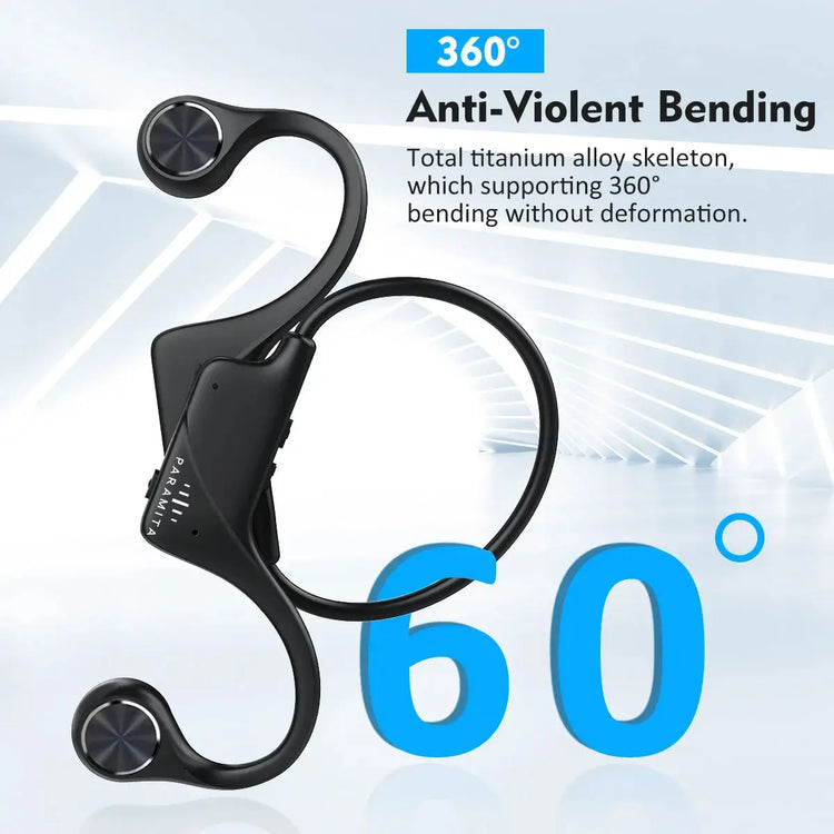 Cuffie Bluetooth a conduzione ossea reale Auricolari wireless IPX6 Cuffie impermeabili con microfono per allenamenti Guida Sport - My Hashtag Shop