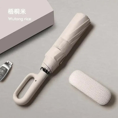 Ombrello da uomo completamente automatico con design ad anello e fibbia a 20 costole, pieghevole, extra large, resistente, doppio ombrellone da DONNA