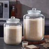 Large Glass Storage Jars Sealed Design Home Decor Wide Mouth Containers Reusable Kitchen Canister Clear Glass Jar HASHTAG