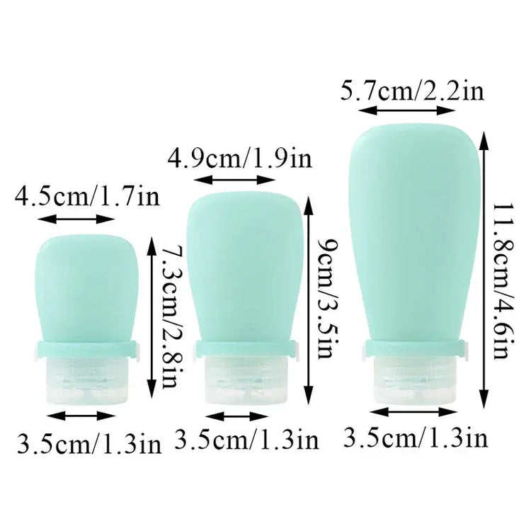 Portable Silicone Travel Bottle Cosmetic Storage Refillable Empty Bottle - HASHTAG