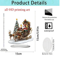 Christmas gifts Series Home Desktop Decoration 2D Acrylic Craft Ornament HASHTAG