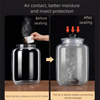 Large Glass Storage Jars Sealed Design Home Decor Wide Mouth Containers Reusable Kitchen Canister Clear Glass Jar HASHTAG