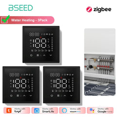 BSEED Zigbee Caldaia Elettrica/Acqua/Gas Riscaldamento a Pavimento Sensore Touch Termostati Intelligenti Tuya Vita Intelligente Alexa Controllo Telaio in Plastica HASHTAG