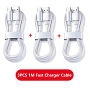 3PCS 100W 6A Cavo caricabatterie super veloce USB veloce Tipo C Cavo dati di ricarica Caricatore rapido Cabletype c caricabatterie ricarica rapida HASHTAG