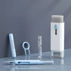 Kit di pulizia portatile 7 in 1: tastiera, auricolare, schermo, mini spazzole, fessure. Gadget da viaggio |   Elementi essenziali per il ritorno a scuola HASHTAG