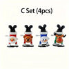 3 sets of wind-up Christmas gifts for the holiday season: moving Santa Claus, snowman and a reindeer in your hands. HASHTAG