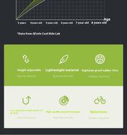 Bicicletta da 12 pollici per bambini senza pedali1-6 anni Bicicletta per ragazzi e ragazze che cammina Apprendimento Balance Bike HASHTAG