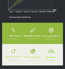 Bicicletta da 12 pollici per bambini senza pedali1-6 anni Bicicletta per ragazzi e ragazze che cammina Apprendimento Balance Bike HASHTAG