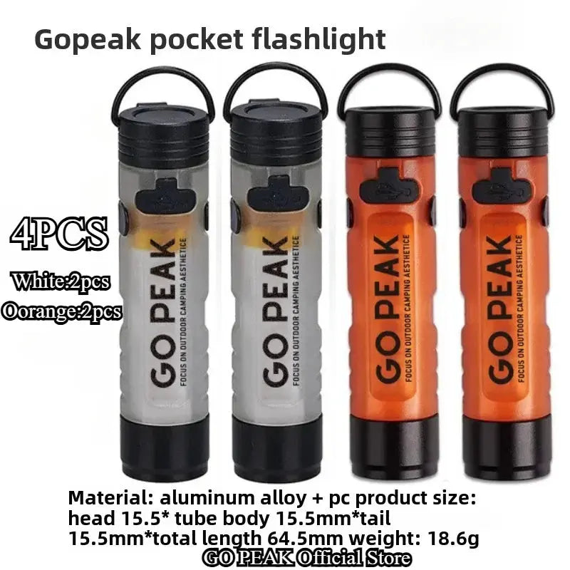 Mini Torcia Elettrica Chiave Esterna Clip Cap Ambient Led Lunga Resistenza Disastro Sollievo Emergenza 5050 Piccola Luce - My Hashtag Shop