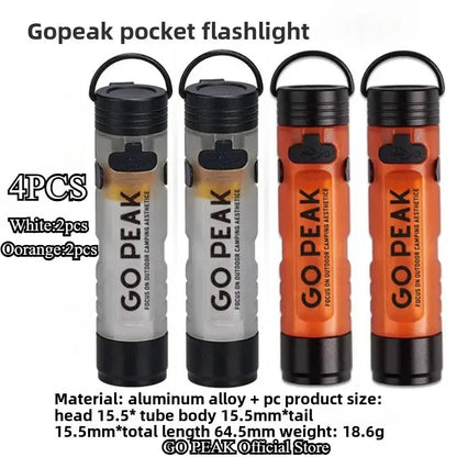 Mini Torcia Elettrica Chiave Esterna Clip Cap Ambient Led Lunga Resistenza Disastro Sollievo Emergenza 5050 Piccola Luce - My Hashtag Shop