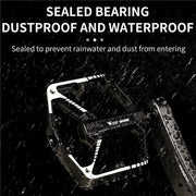 WEST BIKING DU Cuscinetto Pedale per bicicletta Pedale da ciclismo antiscivolo Pedale per bici da strada MTB ultraleggero in lega di alluminio Accessori per bici HASHTAG