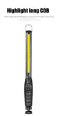 Lampade da Lavoro COB Portatili con Magnete, Torcia LED Ricaricabile, Dimmerabile, per Emergenze e Riparazioni Auto - My Hashtag Shop