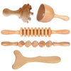 Massaggiatore in legno per set di strumenti per massaggio modellante del corpo Strumenti per terapia del legno per alleviare il dolore muscolare Massaggiatore per il drenaggio linfatico del corpo HASHTAG
