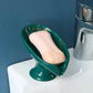 Ceramic Leaf shower soap holder, bathroom or kitchen drain hole tray. - HASHTAG