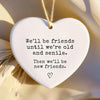 1 Piece gifts for best friends - Best Friend Gift - BFF Birthday Gift - Bestie Christmas Gift - Funny Gift - Christmas Ornament HASHTAG