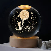 NEW Christmas Birthday Gifts6 Crystal Ball Planet Night Light Laser Solar System Globe Astronomy Festival Gifts Desktop Decoration HASHTAG