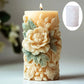Silicone Mold Flower Lavender Gypsum Cylindrical Candle Making Liebe - Making Life Easier