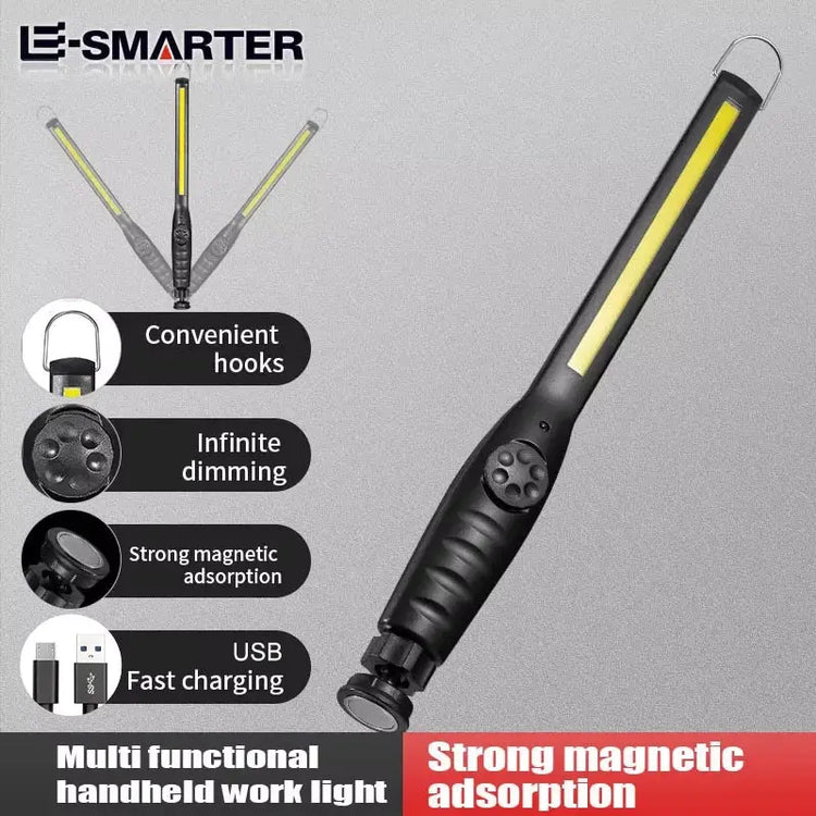 Lampade da Lavoro COB Portatili con Magnete, Torcia LED Ricaricabile, Dimmerabile, per Emergenze e Riparazioni Auto - My Hashtag Shop