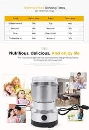 Mini Electric Grinder Household 300ml Ultrafine Baby Food Grinder Coffee Grinder Spice Pepper Mill Grain Mill 2/4 Blades HASHTAG