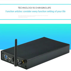 Custodia SSD HDD portatile da 3.5 ''portatile USB3.0 Rj45 Ethernet NAS Network Streaming Server Storage per custodia HASHTAG