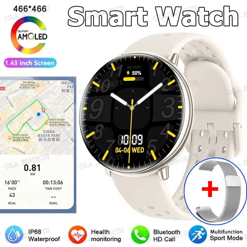 Per Amazfit Active 2 GPS Astuto Della Vigilanza Delle Donne Degli Uomini Ai GPT Amoled Impermeabile Sport SmartWatch Bussola NFC BT Chiamata Orologi per - My Hashtag Shop