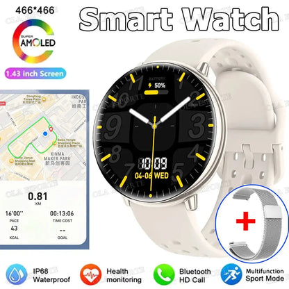 Per Amazfit Active 2 GPS Astuto Della Vigilanza Delle Donne Degli Uomini Ai GPT Amoled Impermeabile Sport SmartWatch Bussola NFC BT Chiamata Orologi per - My Hashtag Shop